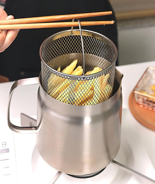 3-in-1 multifunktioneller Fritier- und Kochtopf