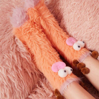 Plüsch-Socken in witzigen Designs