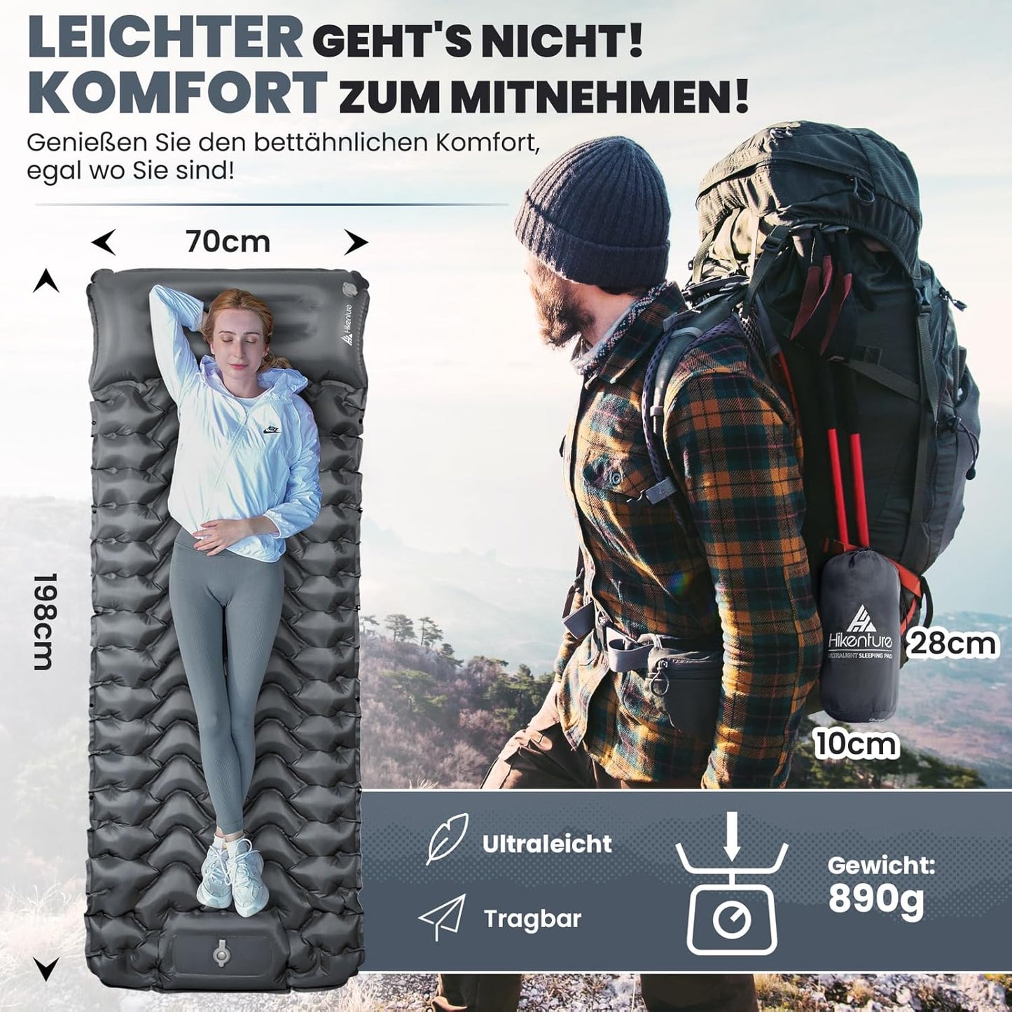 Outdoor Matratze "Luftbett"- federleicht & ultra-kompakt