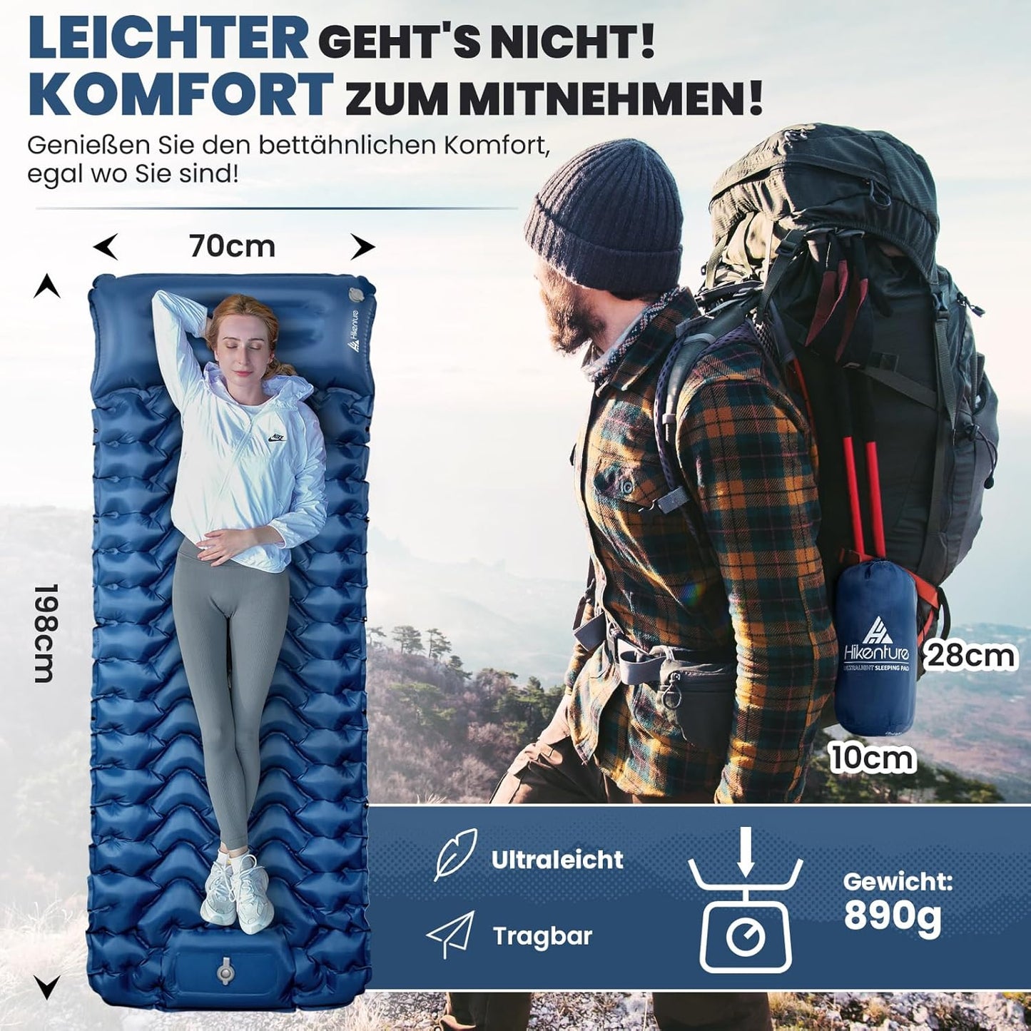 Outdoor Matratze "Luftbett"- federleicht & ultra-kompakt
