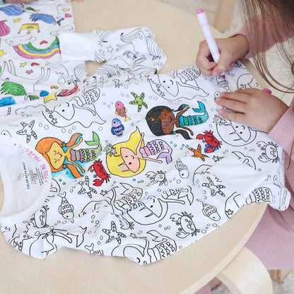 Kinder Pyjama (2-teiliges Set) zum Selbstbemalen