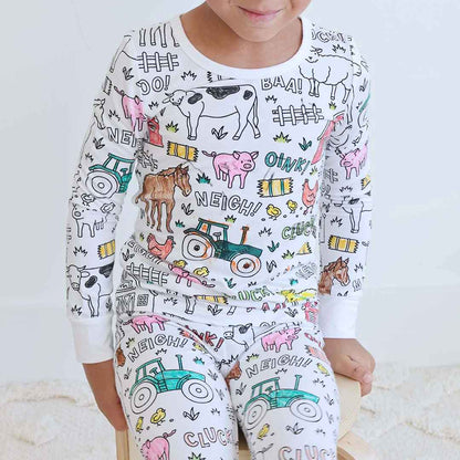 Kinder Pyjama (2-teiliges Set) zum Selbstbemalen