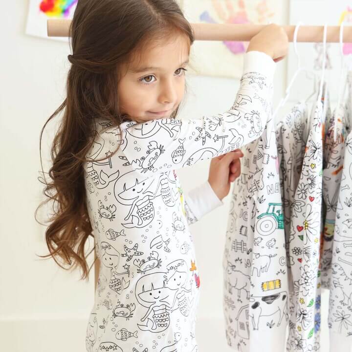 Kinder Pyjama (2-teiliges Set) zum Selbstbemalen