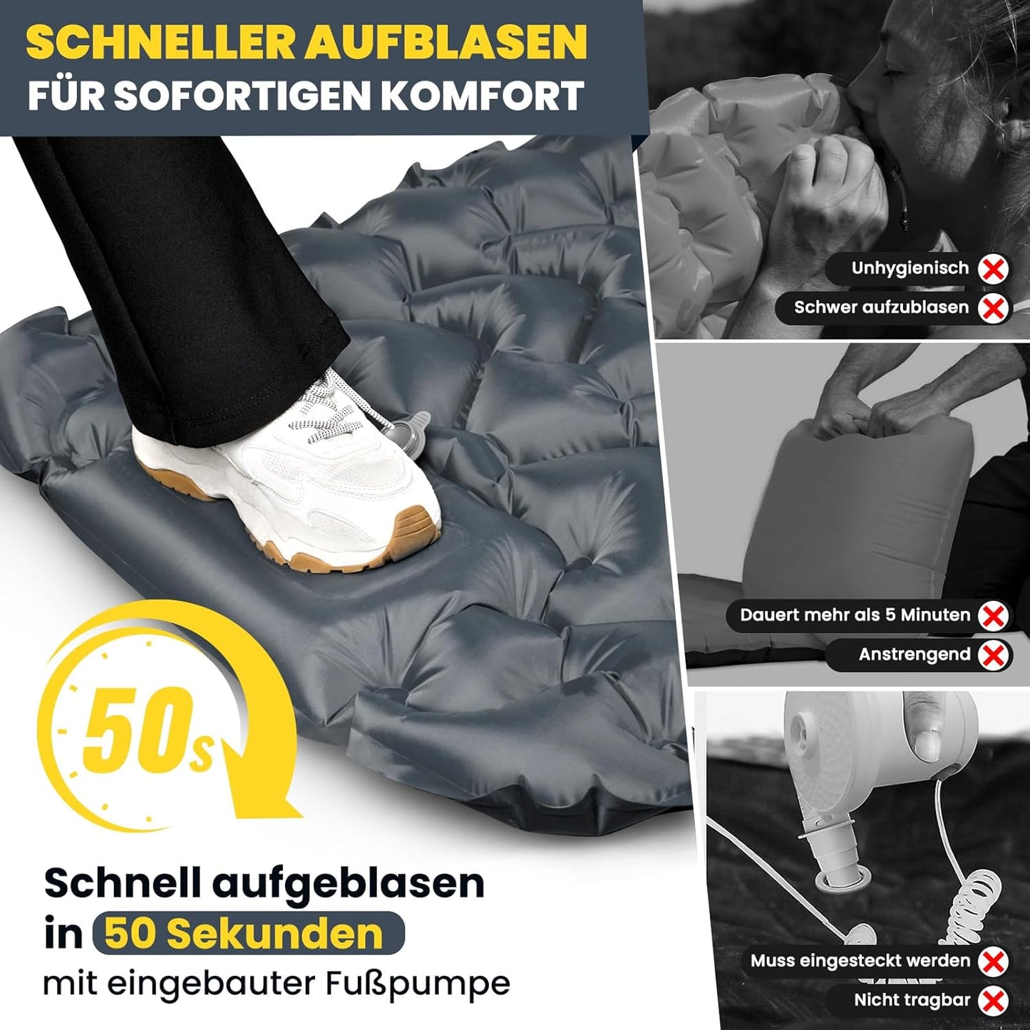 Outdoor Matratze "Luftbett"- federleicht & ultra-kompakt