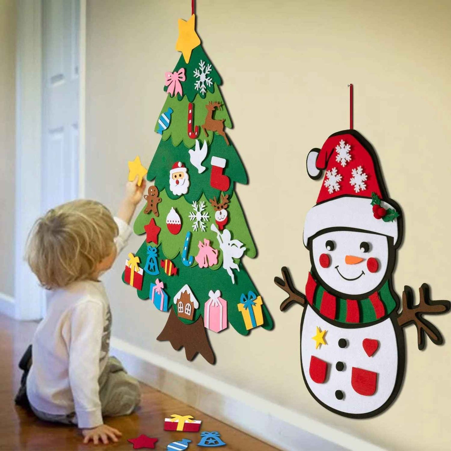 Wand-Weihnachtsbaum für Kinder