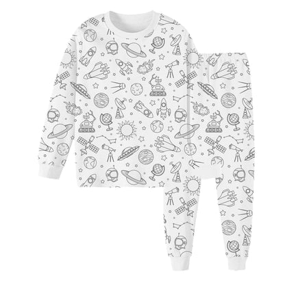 Kinder Pyjama (2-teiliges Set) zum Selbstbemalen