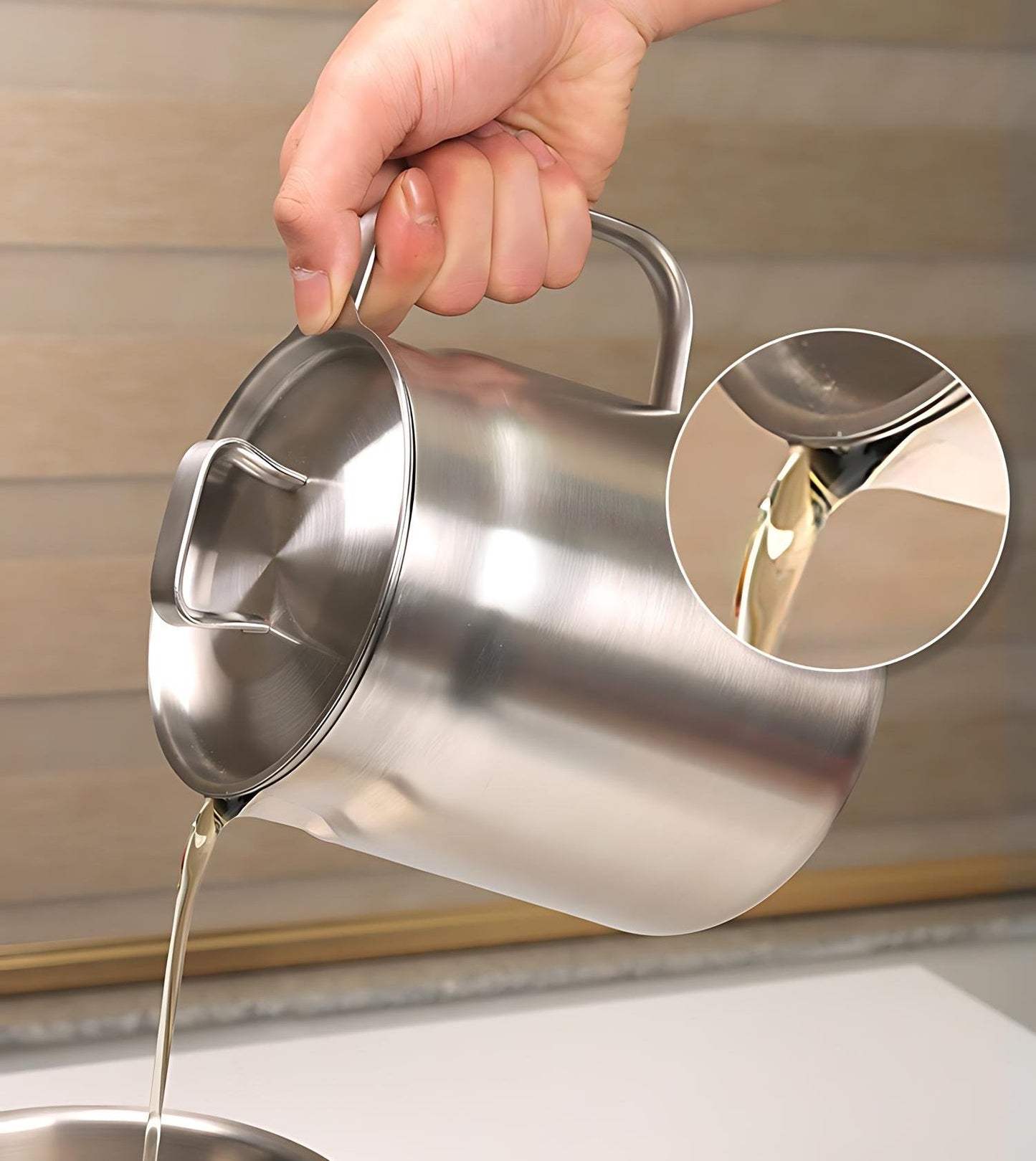 3-in-1 multifunktioneller Fritier- und Kochtopf