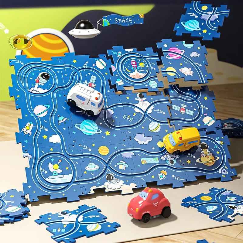 Kinder Auto Puzzlestrecke (Bildungsspiel)