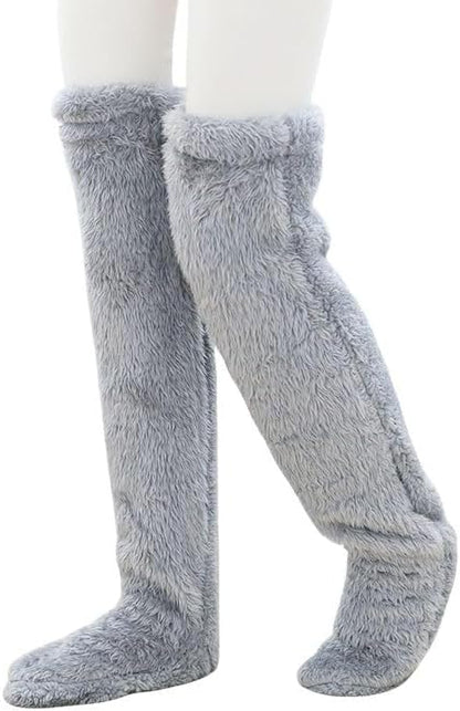 Extra-flauschige Overknee Socken