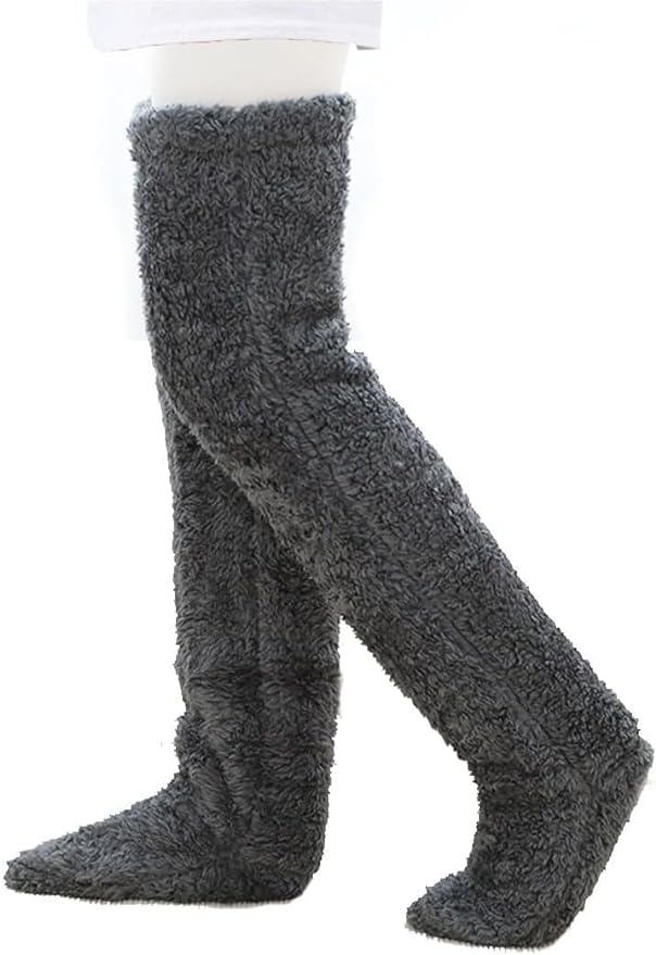 Extra-flauschige Overknee Socken