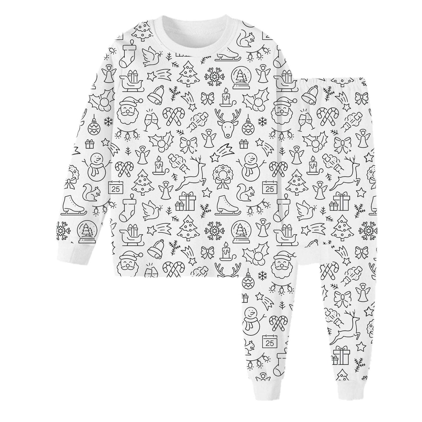 Kinder Pyjama (2-teiliges Set) zum Selbstbemalen