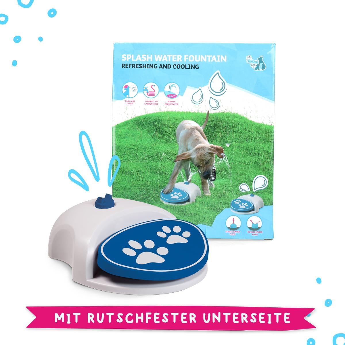 Spiel-Wasserfontäne für Hunde