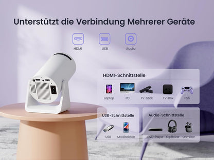 Portabler HD Smart-Projektor