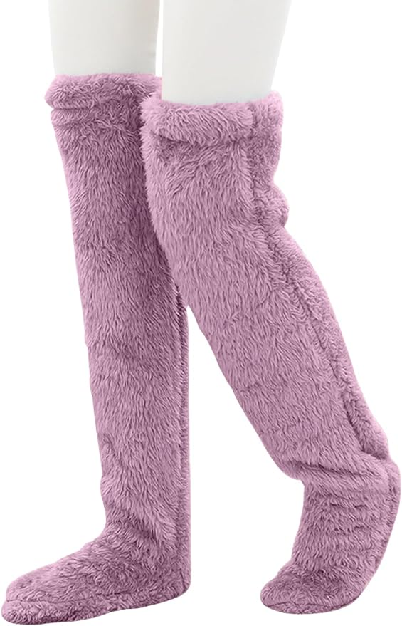 Extra-flauschige Overknee Socken