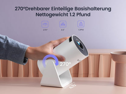 Portabler HD Smart-Projektor