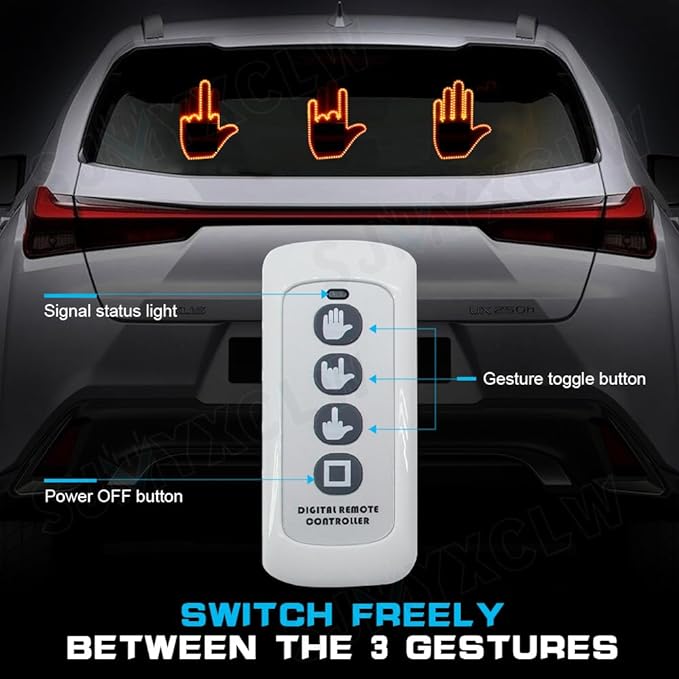 LED Handzeichen-Signal fürs Auto