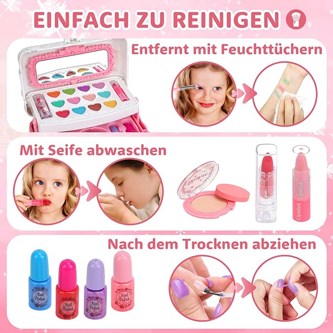 Kindergerechtes Schmink-Koffer Set