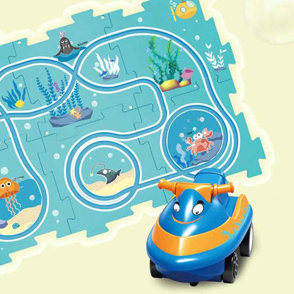 Kinder Auto Puzzlestrecke (Bildungsspiel)