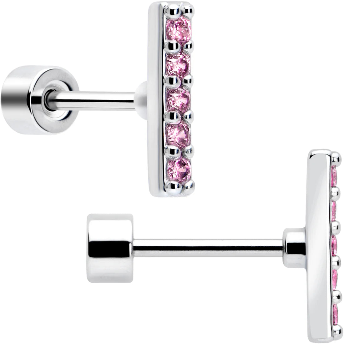 Ohrstecker mit flacher Rückseite