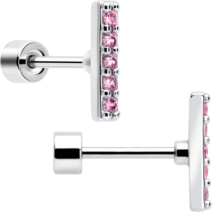 Ohrstecker mit flacher Rückseite