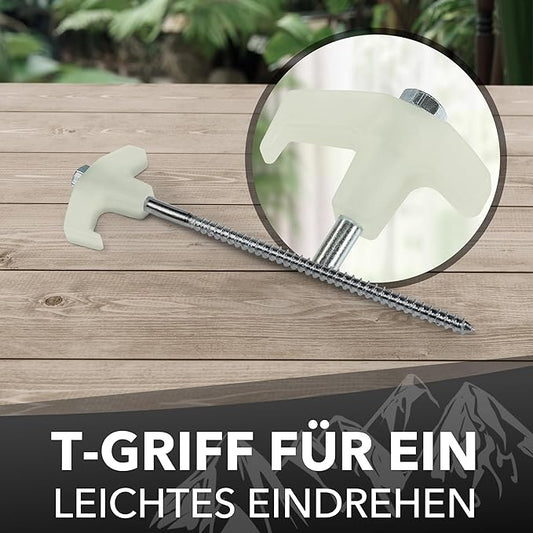 Bodenanker mit Gewinde (Leuchten im Dunkeln)