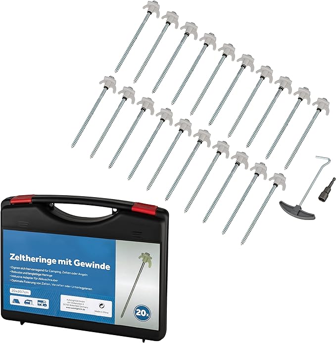 Bodenanker mit Gewinde (Leuchten im Dunkeln)