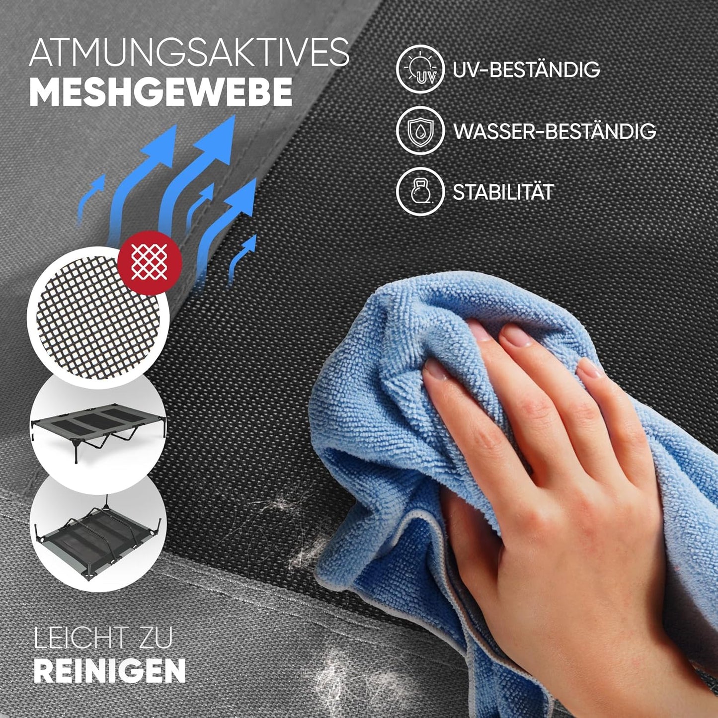 Haustier-Liege "Cool & Dry" - extra atmungsaktiv