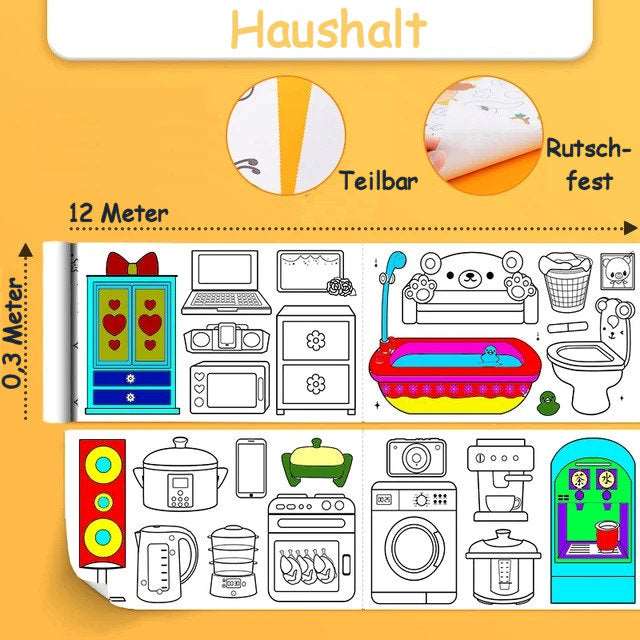 Mal-Rollen für Kinder