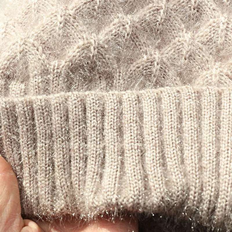 Handgestrickter Kopfwärmer für den Winter