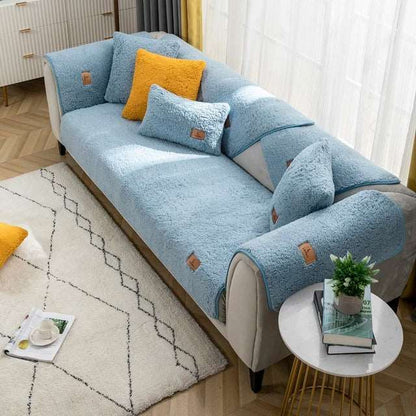 Anti-Kratz Polstermöbel Schutz im Lammfell-Design