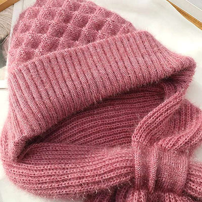 Handgestrickter Kopfwärmer für den Winter