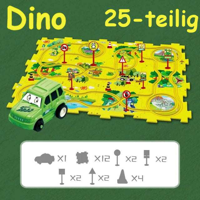 Kinder Auto Puzzlestrecke (Bildungsspiel)