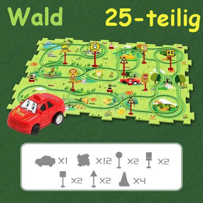 Kinder Auto Puzzlestrecke (Bildungsspiel)