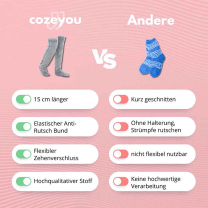 Extra-flauschige Overknee Socken