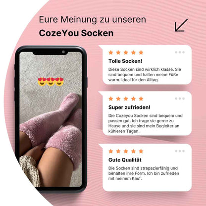Extra-flauschige Overknee Socken