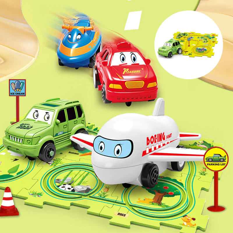 Kinder Auto Puzzlestrecke (Bildungsspiel)