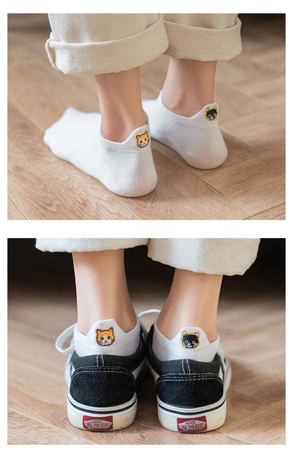 Bestickte Socken im Cartoon-Design (10 Paar Sets)