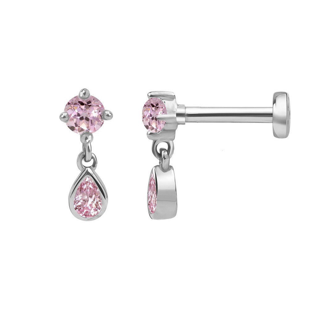 Ohrstecker mit flacher Rückseite