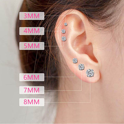 Ohrstecker mit flacher Rückseite