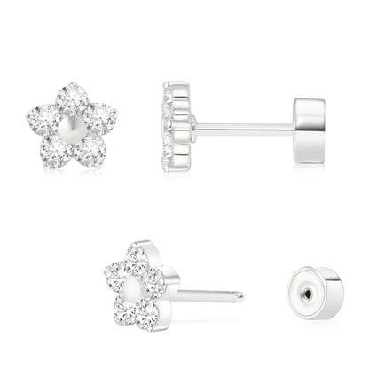 Ohrstecker mit flacher Rückseite