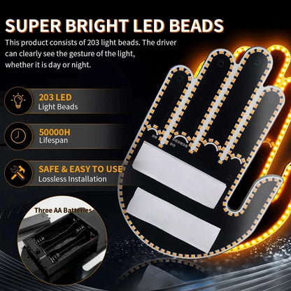 LED Handzeichen-Signal fürs Auto