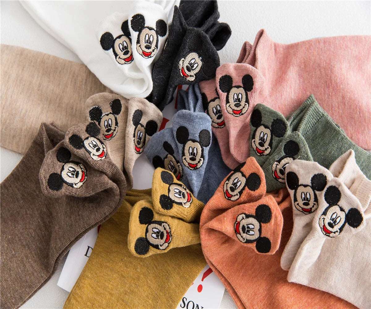 Bestickte Socken im Cartoon-Design (10 Paar Sets)