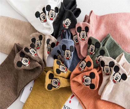 Bestickte Socken im Cartoon-Design (10 Paar Sets)