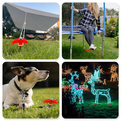 Bodenanker mit Gewinde (Leuchten im Dunkeln)