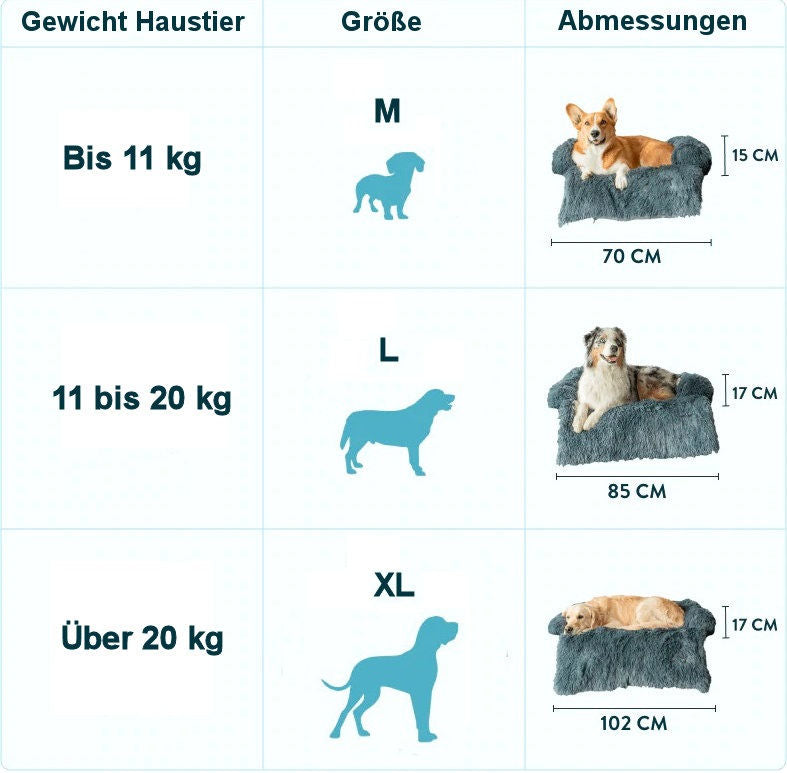 Kuscheliger Couchschutz für Haustiere