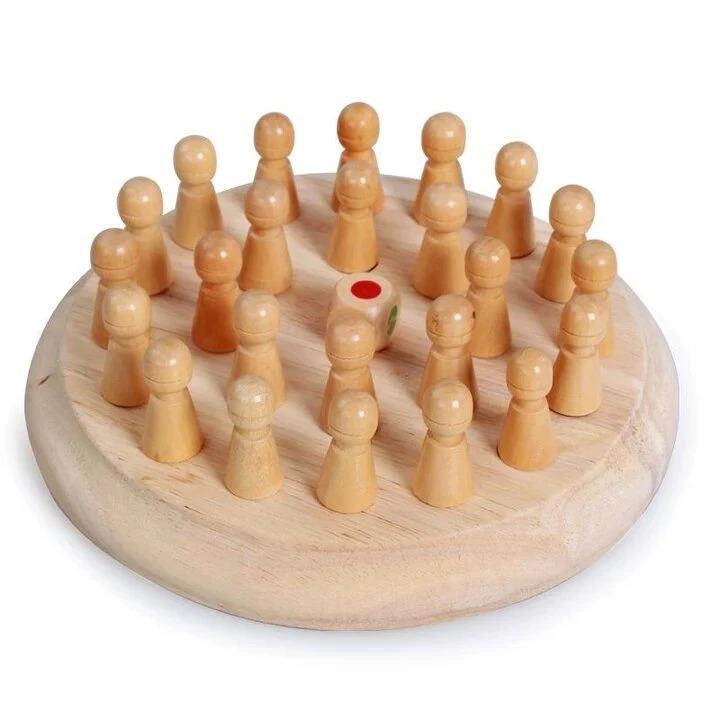 Memory-Schach (Holz-Brettspiel)