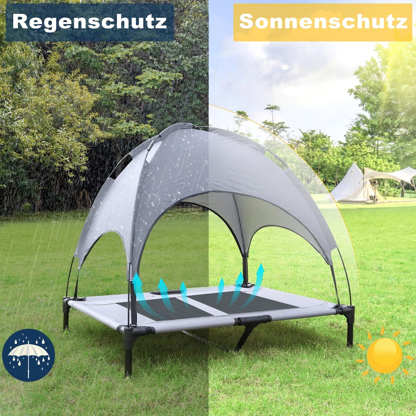 Haustier-Liege "Cool & Dry" - extra atmungsaktiv