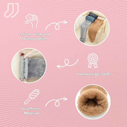 Extra-flauschige Overknee Socken